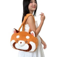 Red Panda Plush Backpack Cute