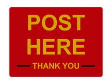 1204 POST HERE Metal Aluminium