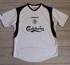 Original Liverpool 2001/2002/2003 away shirt - Size M - Reebok - Carlsberg