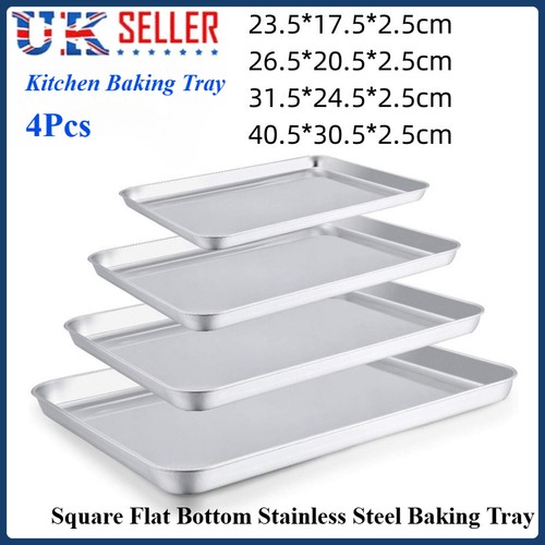 Stainless steel baking tray - stainless,