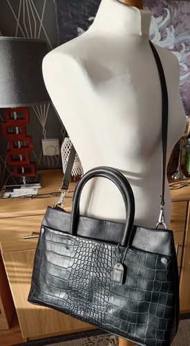 Clarks black bag leather - black,