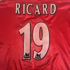 Rare Original RICARD 19 Middlesbrough 1998/1999 Home Football Shirt Mens Large