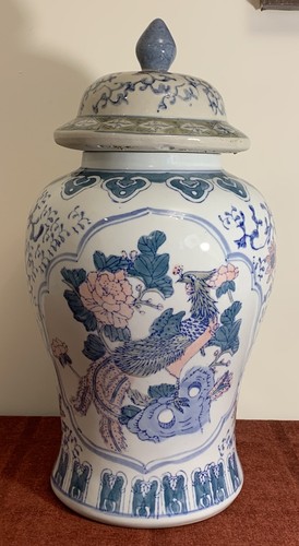 Large asian porcelain urn - large,