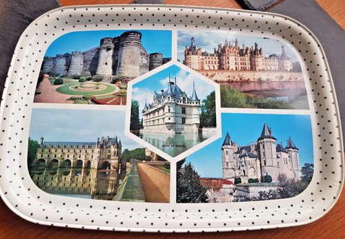 Vintage french castles - french,