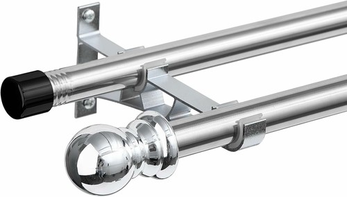 Double curtain poles 5 cm - double, poles,