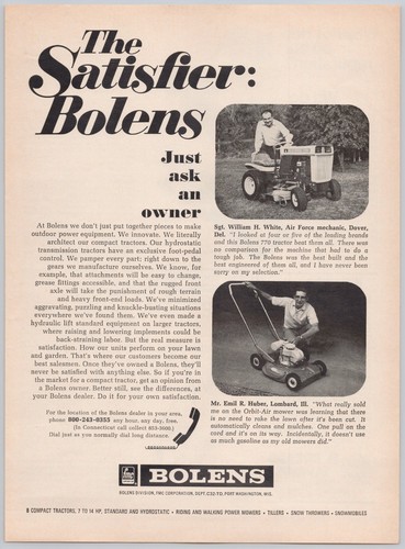 1969 bolens 770 garden - garden, tractor