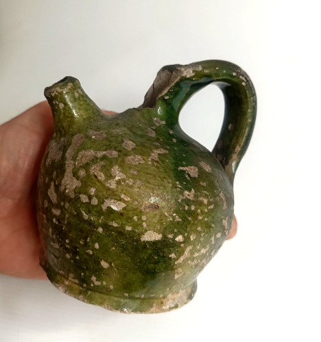 Medieval rustic green glazed - rustic,