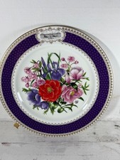 RHS Chelsea Flower Show Collector Plate,  1986 'Chelsea Glory' By Aynsley