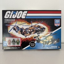 TOMAHAWK - G.I. JOE Construction Helicopter Vehicle 205 pc Set Hasbro 2021