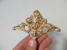 Brass Furniture Ormolu Hardware Mount Cherub Head Face Victorian Antique STYLE