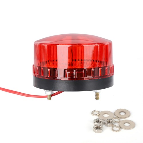 Red strobe light flashing - red,