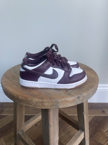 Nike kids dunk low burgundy - nike,