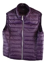 MARKS AND SPENCER Purple Down Padded Gilet size Uk 16 Womens Puffer Vest Casual