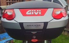 Givi Maxia 3 Top Box with LED Brake Lights & Pillion Backrest