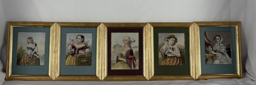 Set framed victorian - 5,