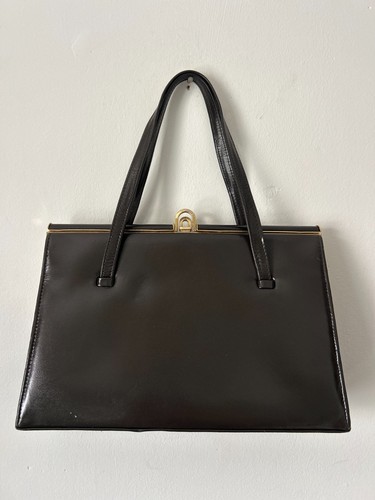 Vintage 1950s kelly bag - kelly, brown