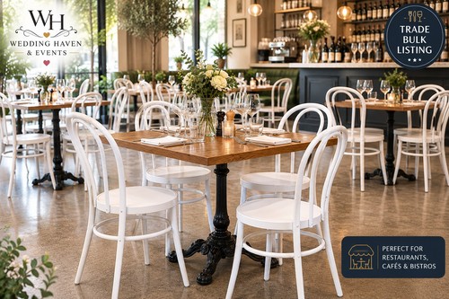 White bentwood style event - white,