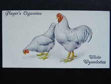 No.49 WHITE WYANDOTTES Poultry by John Player & Sons 1931 CHICKEN FOWL