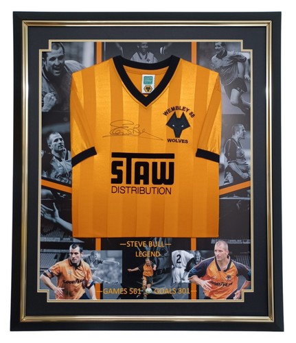 Wolves steve bull signed - bull,