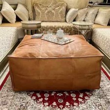 Pouffe Leather Moroccan