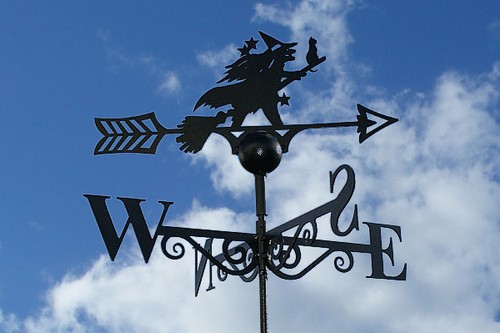 Weathervane witch poppy - witch, by