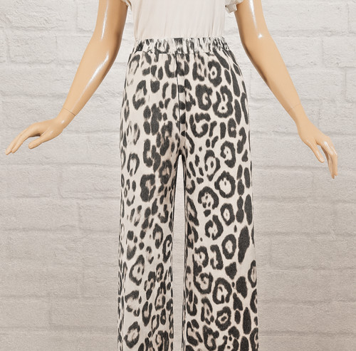 Women leopard print - print, wide