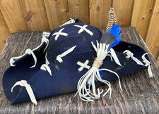 Unisex Navy Distressed Tricorn