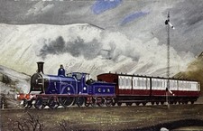 CR Carlisle - Glasgow Steam Locomotive Beattock & Summit Vintage Postcard