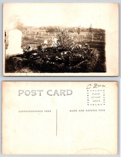 Rppc cemetery graves - cemetery,