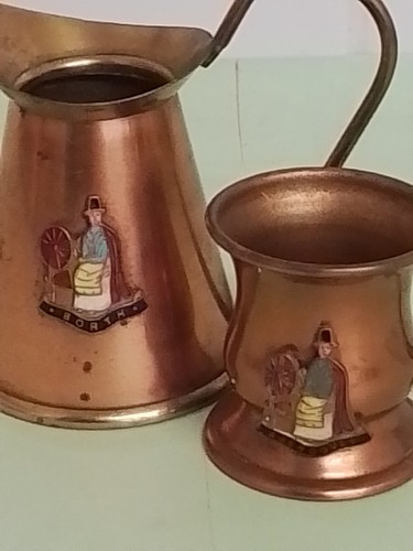 Vintage mini copper jug pot - jug,