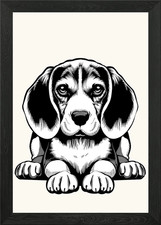 Beagle Framed Wall Art Poster