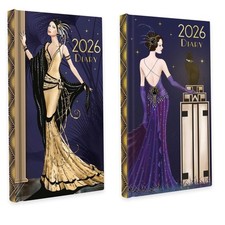 2026 SLIM Diary Robert Frederick Claire Coxon Art Deco HB Week to View