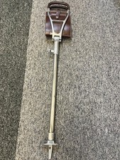 Vintage Shooting Stick Seat Walking Stick, Leather Seat Adjustable Height