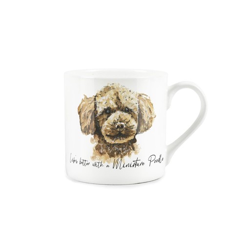 Miniature poodle mug - mug,