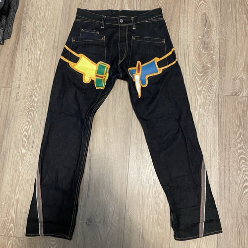 Vintage devil nut denim jeans - devil,