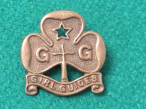 Vintage girl guides - girl, brass