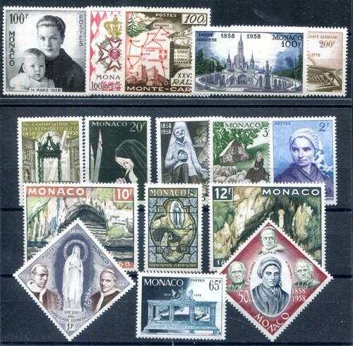Monaco 1958 587 602 - 587-602, mnh