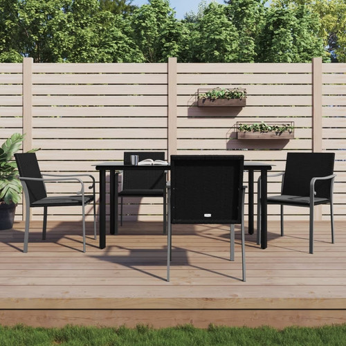 Garden dining set black - set,