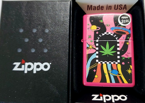 Zippo lighter cannabis design - lighter,