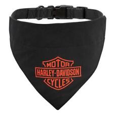 Harley-Davidson Dog Pet Collar Black Bandana, L/XL 18-26 Adjustable 90207