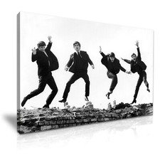 The Beatles Rock Band Jumping Canvas Print Wall Art ~ 5 Size