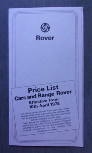 Rover range orig 1978 mkt - rover,