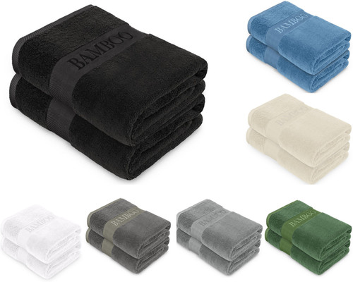 Bamboo towels 500gsm pack 2 - pack,