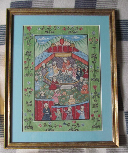Mughal persian painting - painting, on