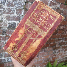 1909 Mrs Beeton's Book of Household Management cookery antique
