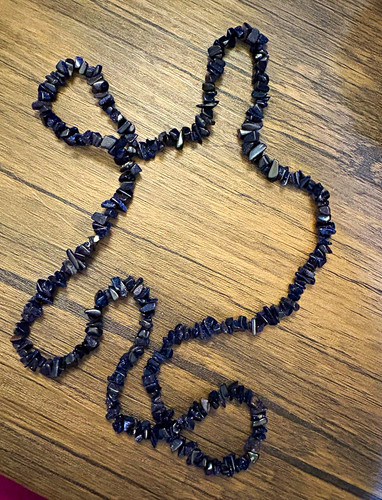 Blue sandstone necklace never - sandstone, necklace,