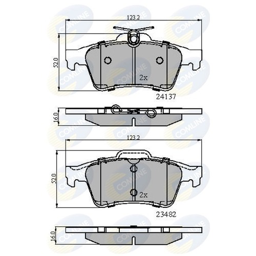 Brake pads set - set, for