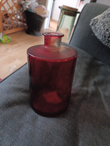 Vintage ruby red glass - ruby,