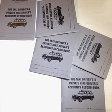 Weekly Accounts Record Book for Taxi, Minicab & Hackney Carriage Tax HMRC GRADED
