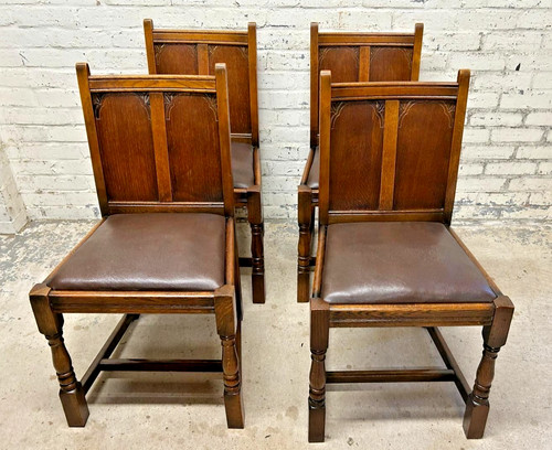 Set art deco 1930 s - deco, oak